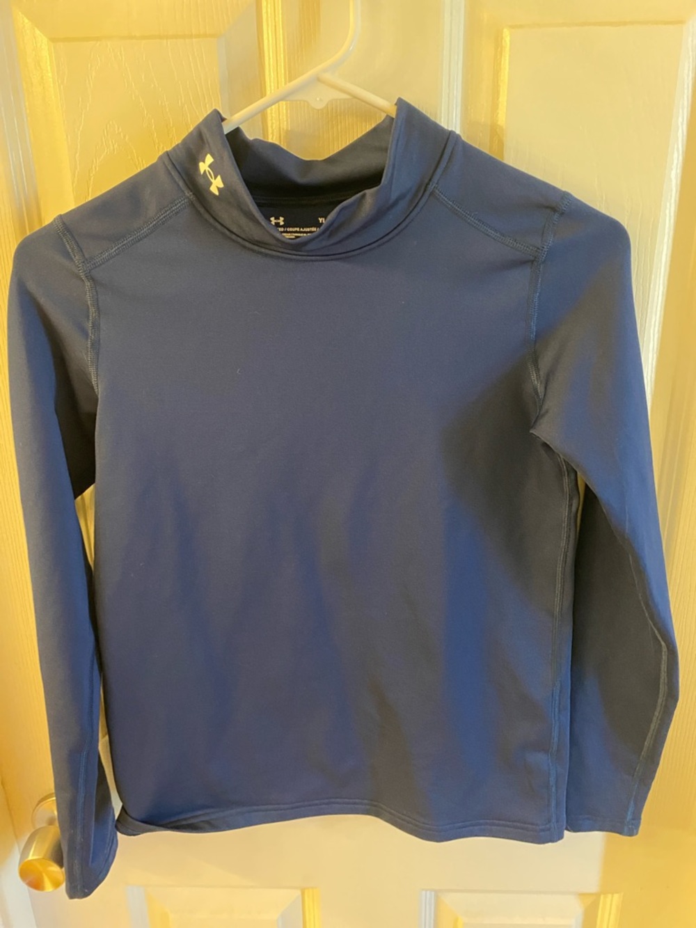 Under Armour Navy Blue Long Sleeve Mock Neck Top